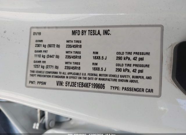 Used 2019 Tesla Model 3 full