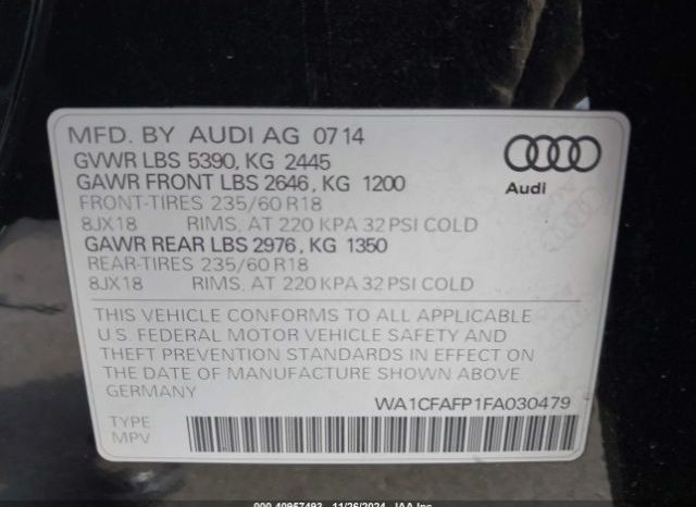 New 2015 Audi Q5 full