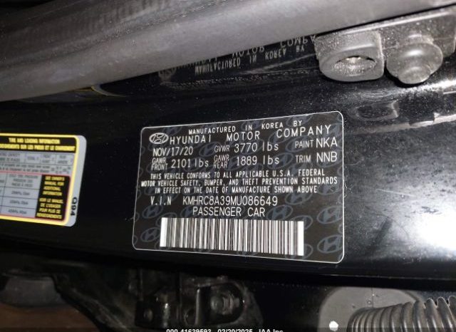 Used 2021 Hyundai Veloster full